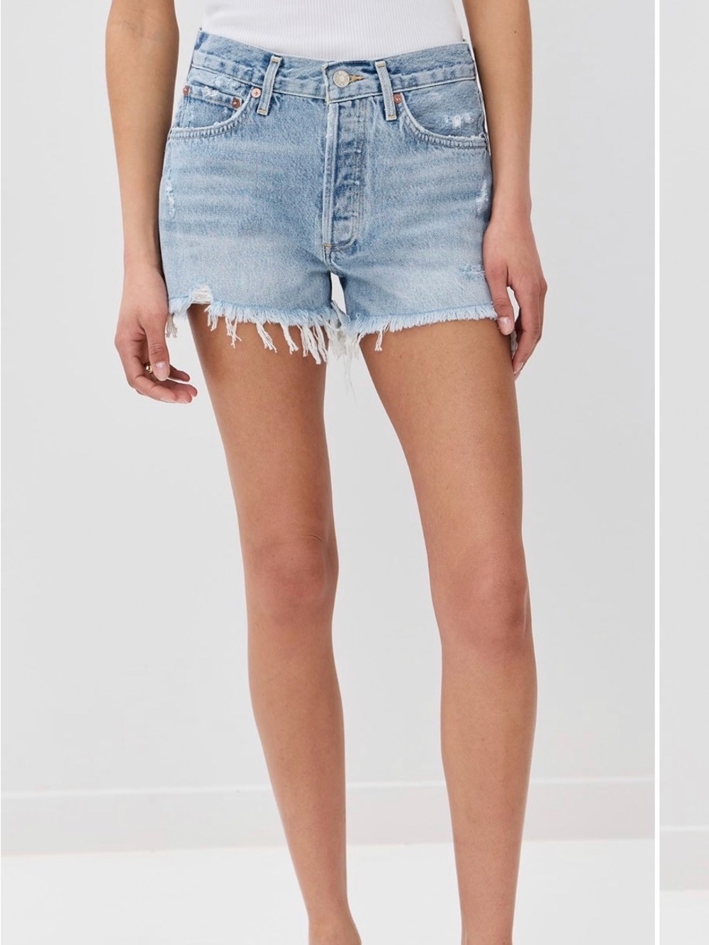 Agolde Parker Vintage Cutoff Denim Shorts size 30